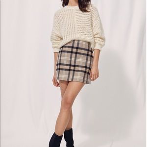 ARITZIA Wilfred classic mini skirt -Constant Camel